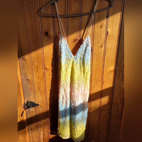 REVOLVE SEQUIN MINI DRESS IN PINK MULTI Brand: by the way. - Picture 2 of 4